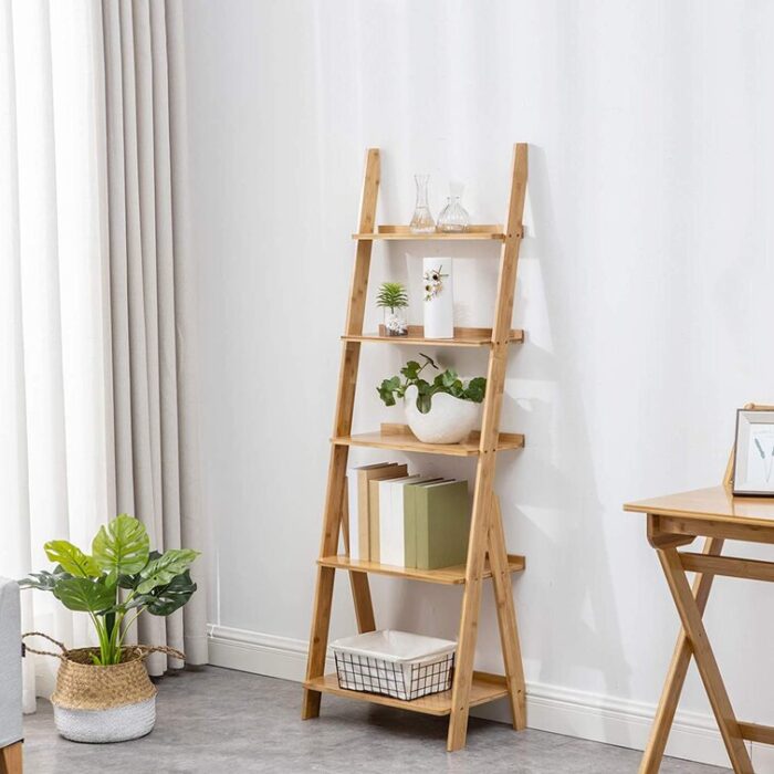 Elberta Ladder Bookcase - Chic Decora