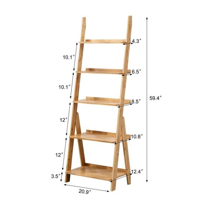 Elberta Ladder Bookcase - Chic Decora