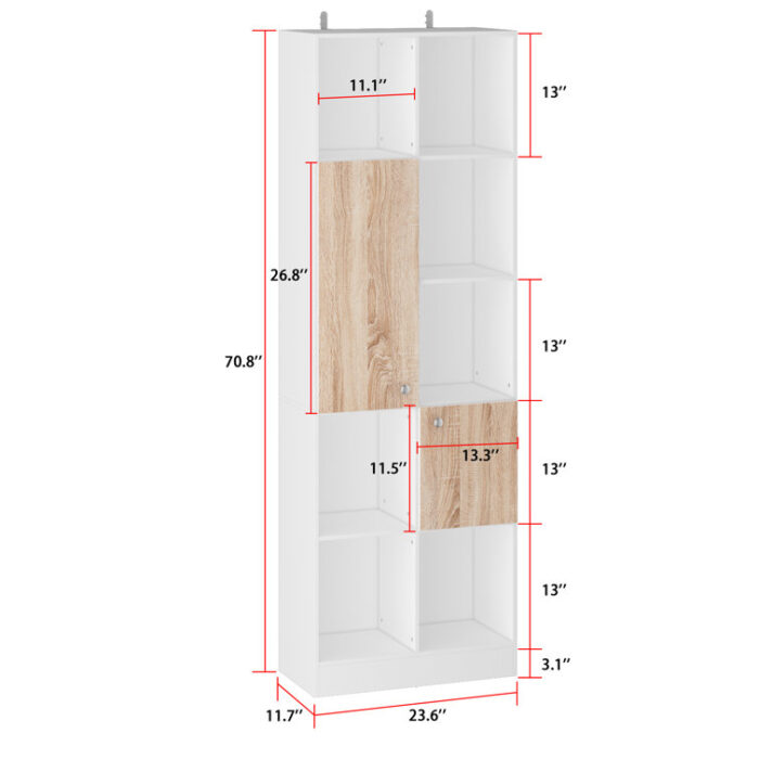 Eleny Storage Bookcase - Chic Decora