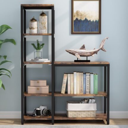 Elizah Geometric Bookcase - Chic Decora