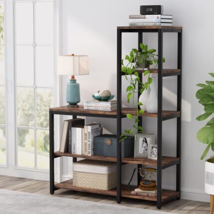 Elizah Geometric Bookcase - Chic Decora