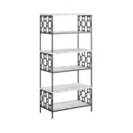 Ella 62.99″ H x 29.7″ W Standard Bookcase - Chic Decora