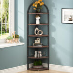 Emersen Corner Bookcase - Chic Decora