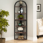 Emersen Corner Bookcase - Chic Decora