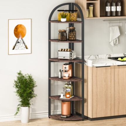 Emersen Corner Bookcase - Chic Decora