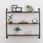 Tadwick Solid Wood Floating Shelf with Adjustable Shelves - Chic Decora