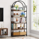 Emro Etagere Bookcase - Chic Decora