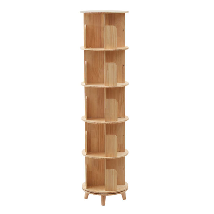 Emroy 360Â° Rotating Bookshelf Bookcase Storage Shelf - Chic Decora