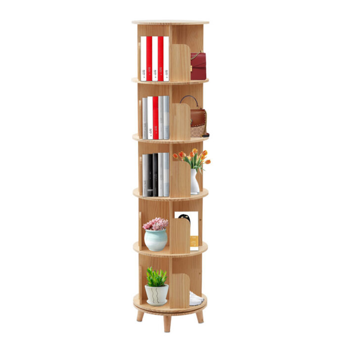 Emroy 360Â° Rotating Bookshelf Bookcase Storage Shelf - Chic Decora