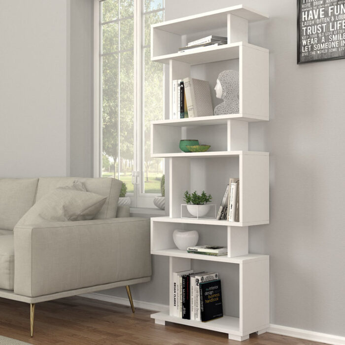 Erbes Geometric Bookcase - Chic Decora