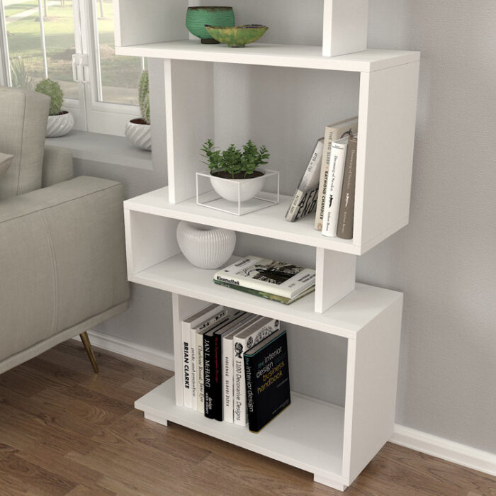 Erbes Geometric Bookcase - Chic Decora