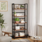 Etagere 5-tier Bookcase Storage Metal Rack - Chic Decora