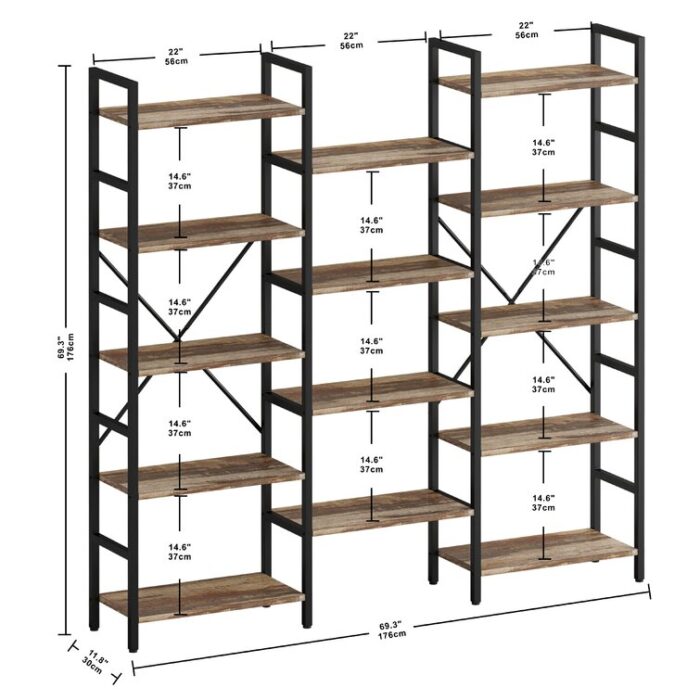 Etagere Bookcase - Chic Decora