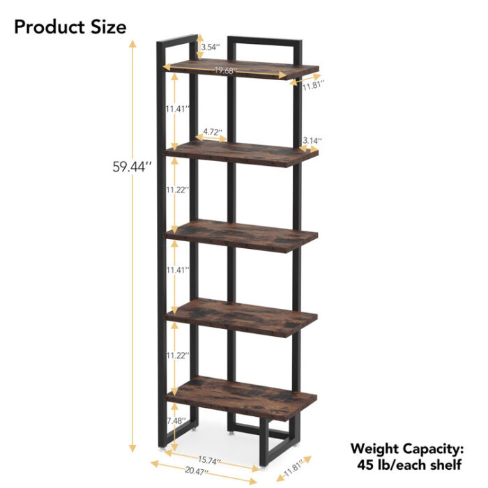 Etagere Bookcase - Chic Decora