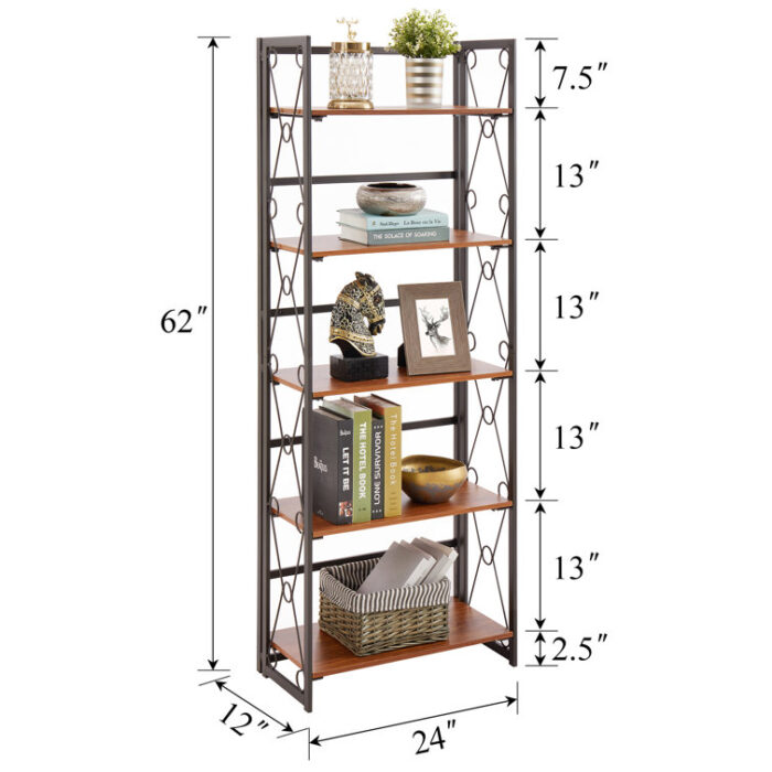 Etagere Bookcase - Chic Decora