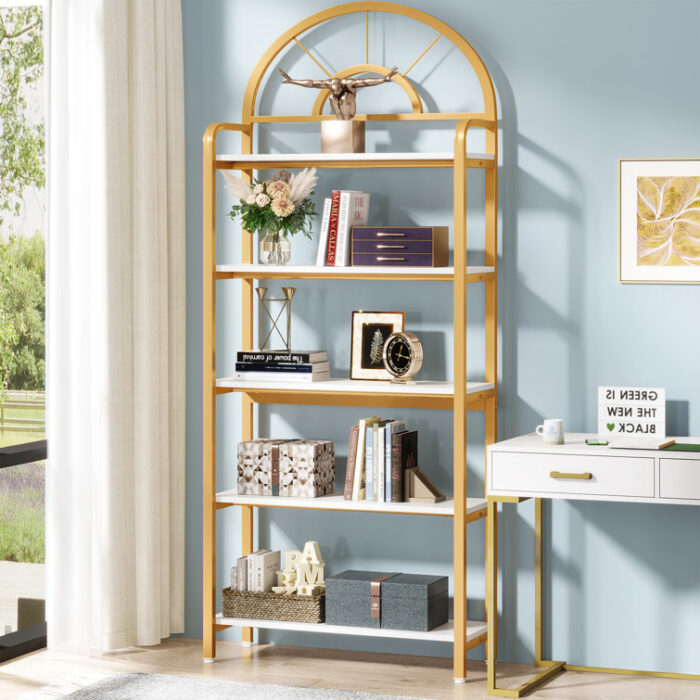 Etagere Bookcase - Chic Decora