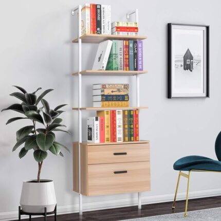 Jayland Geometric Bookcase - Chic Decora