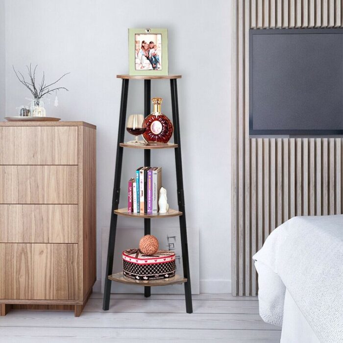 Everglade Corner Bookcase - Chic Decora