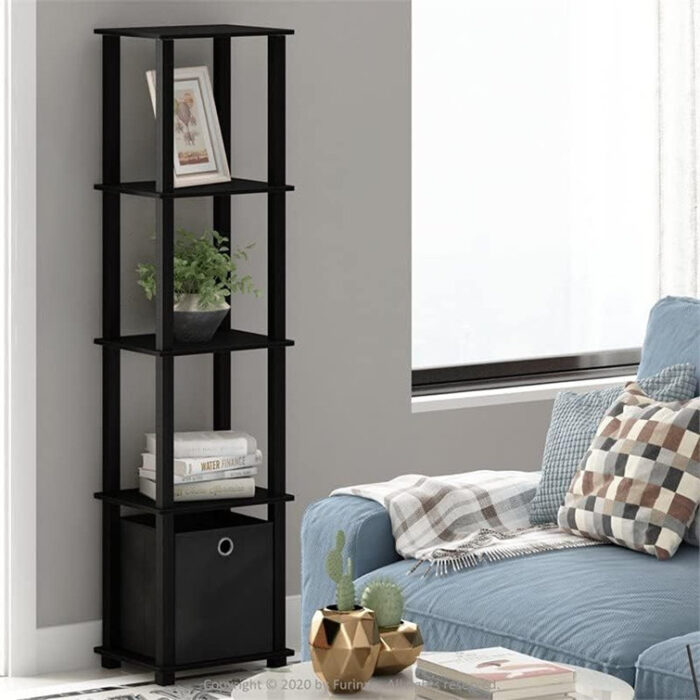 Evianna Etagere Bookcase - Chic Decora