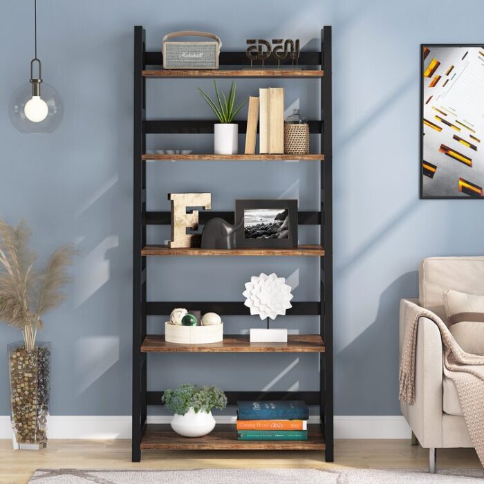 Fatoumata Ladder Bookcase - Chic Decora