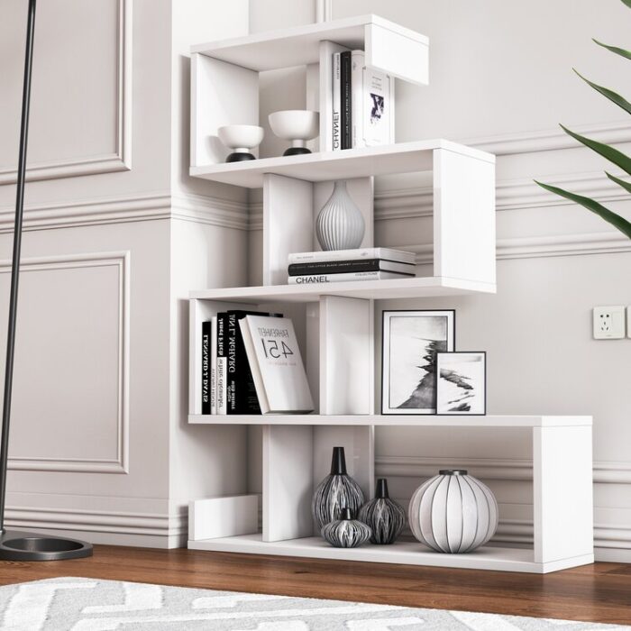 Feleica Geometric Bookcase - Chic Decora