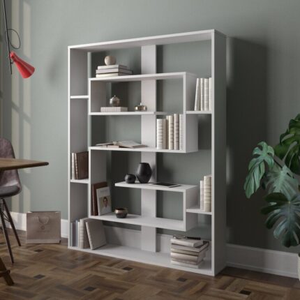 Fembra Geometric Bookcase - Chic Decora