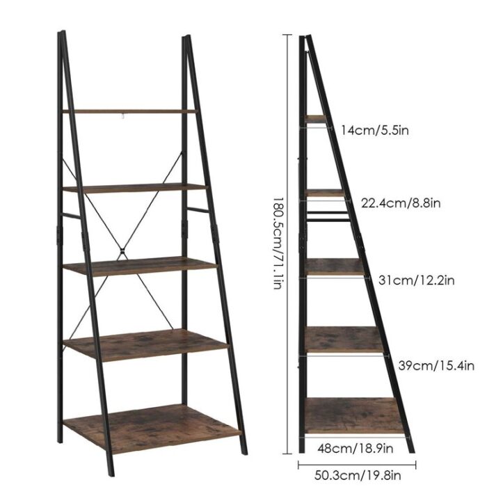 Forbell Ladder Bookcase - Chic Decora