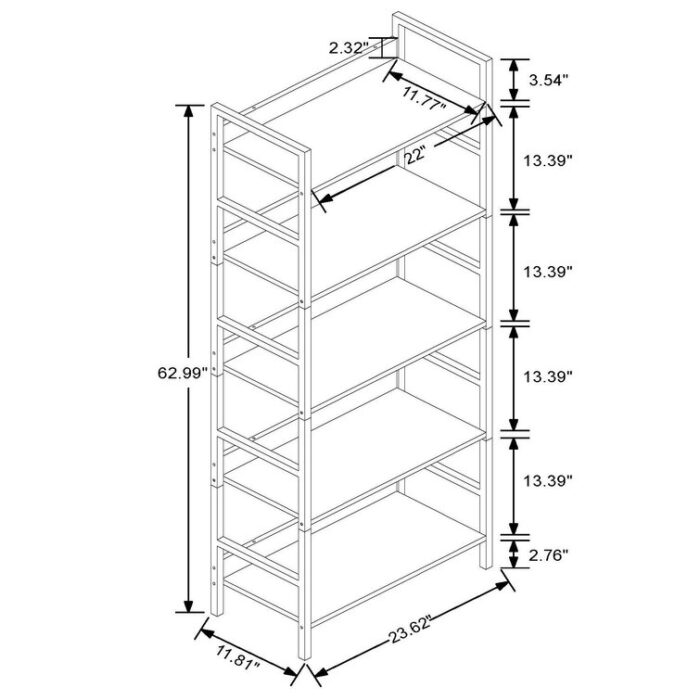 Fynn Etagere Bookcase - Chic Decora