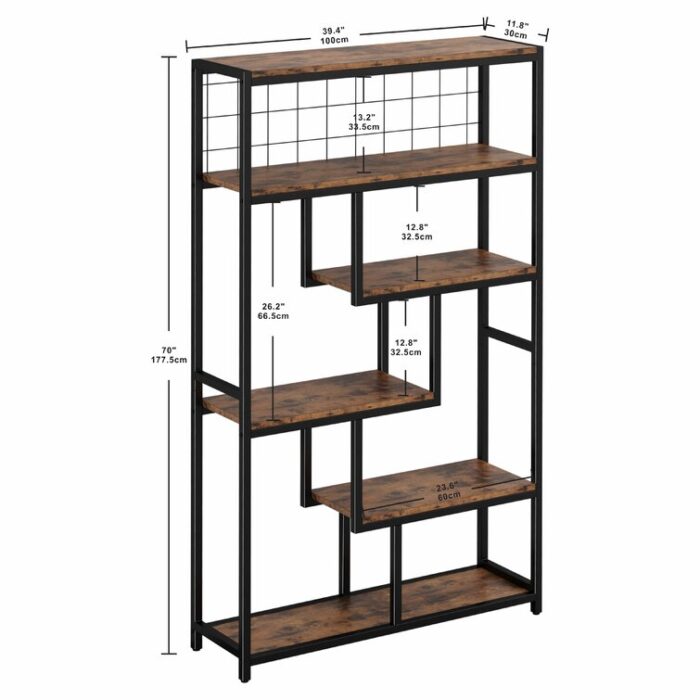 Geometric Bookcase - Chic Decora