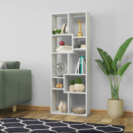 Geometric Bookcase - Chic Decora