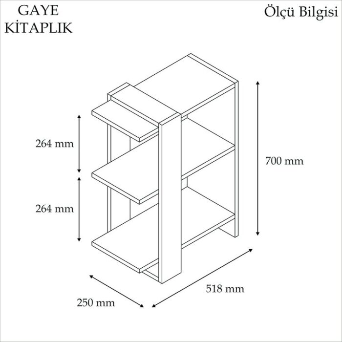 Geometric Bookcase - Chic Decora