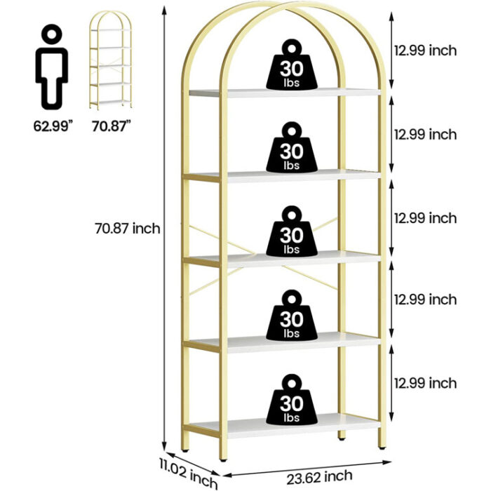 Geometric Bookcase - Chic Decora