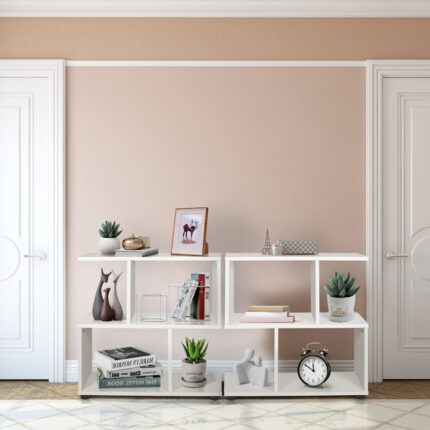 Myrta Corner Bookcase - Chic Decora