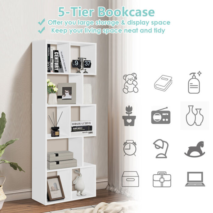 Geometric Bookcase - Chic Decora