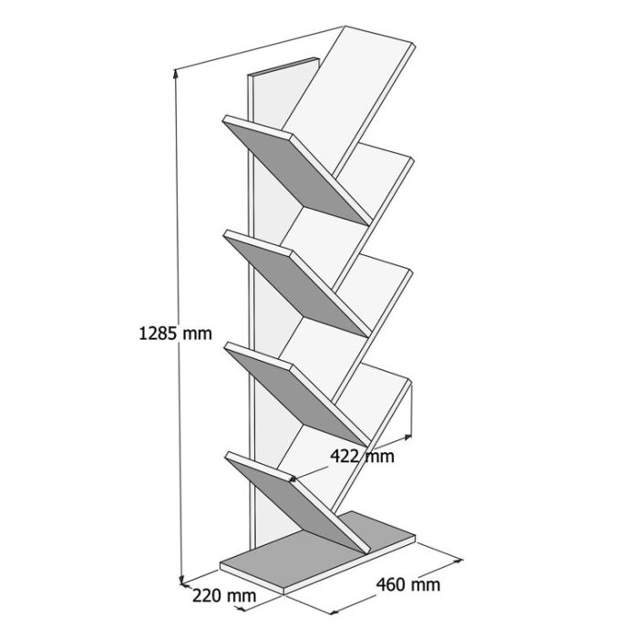 Geometric Bookcase - Chic Decora