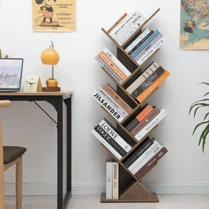 Geometric Tree Bookcase Shelf - Chic Decora