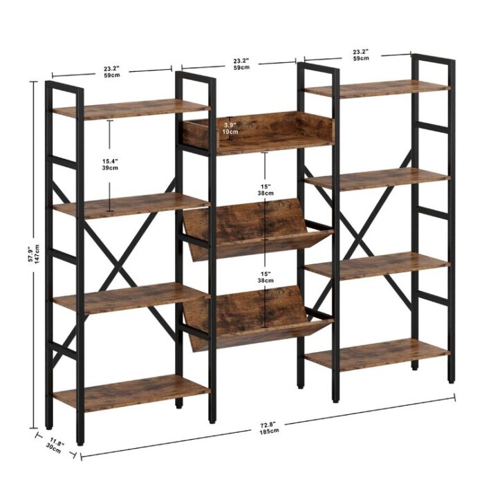 Gianmaria Step Bookcase - Chic Decora