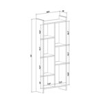 Gjylnaze Bookcase - Chic Decora