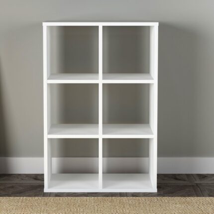 Gredmarie 35.4” H x 24” W Cube Bookcase, Cube Storage Organizer - Chic Decora