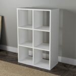 Gredmarie 35.4” H x 24” W Cube Bookcase, Cube Storage Organizer - Chic Decora