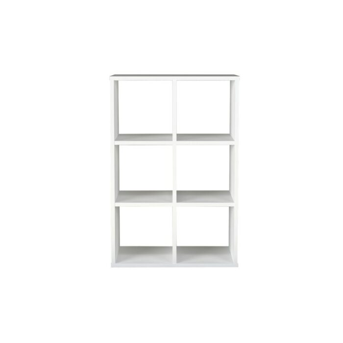 Gredmarie 35.4” H x 24” W Cube Bookcase, Cube Storage Organizer - Chic Decora