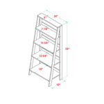 Haralda Ladder Bookcase - Chic Decora