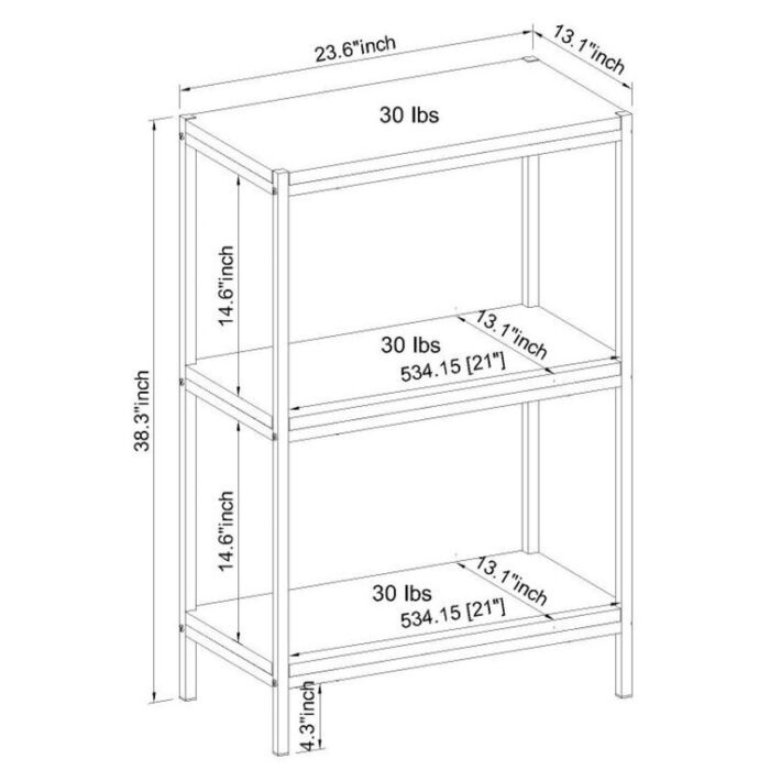 Harless Etagere Bookcase - Chic Decora