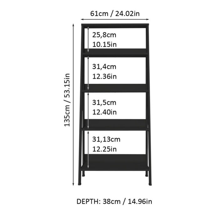 Hartaj Ladder Bookcase - Chic Decora