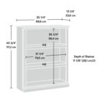 Hartman 29.88″ H x 35.25″ W Standard Bookcase - Chic Decora