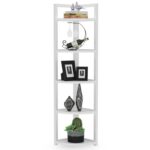 Haseltine Corner Bookcase - Chic Decora