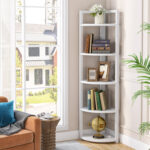 Haseltine Corner Bookcase - Chic Decora