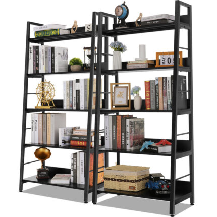 Folkert 70.9″ H x 31.5″ W Etagere Bookcase Large Rustic Industrial Bookshelf for Home Decor Display - Chic Decora