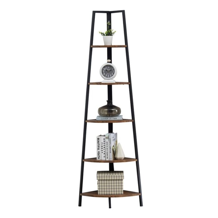 Hayrenik Corner Bookcase - Chic Decora