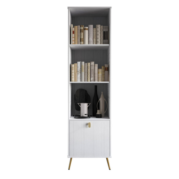 Hickerson 70.53″ H x 23.84″ W Standard Bookcase - Chic Decora